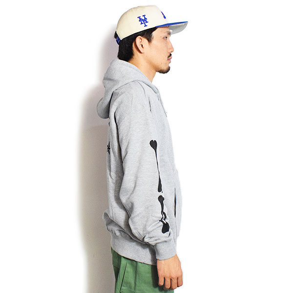 COOKMAN クックマン Zip Hoodie Skull -GRAY- メンズ パーカー ジップパーカー スウェット 裏パイル 送料無料 ストリート atftps