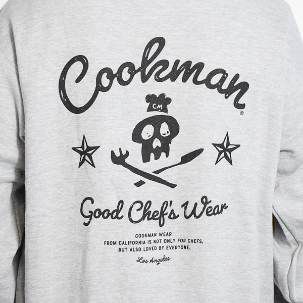 COOKMAN クックマン Zip Hoodie Skull -GRAY- メンズ パーカー ジップパーカー スウェット 裏パイル 送料無料 ストリート atftps