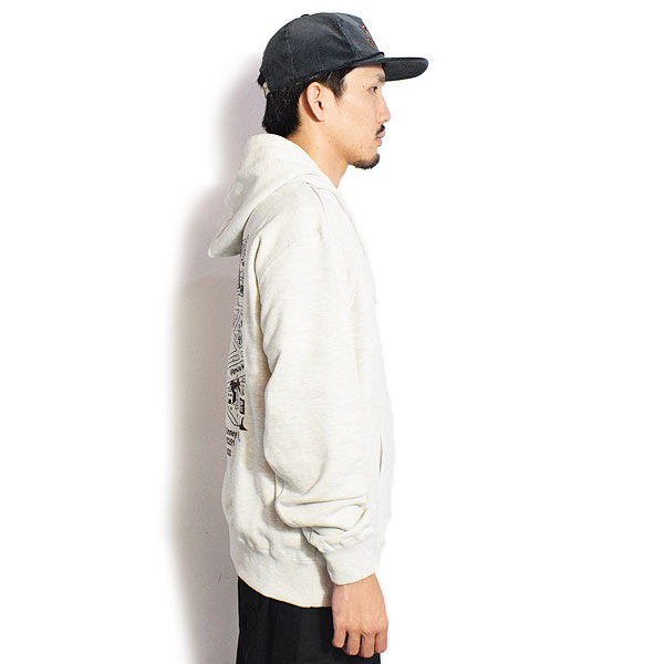 COOKMAN クックマン Zip Hoodie TM paint Abbot Kinney -OFF WHITE- パーカー ジップパーカー スウェット 裏パイル 送料無料 atftps