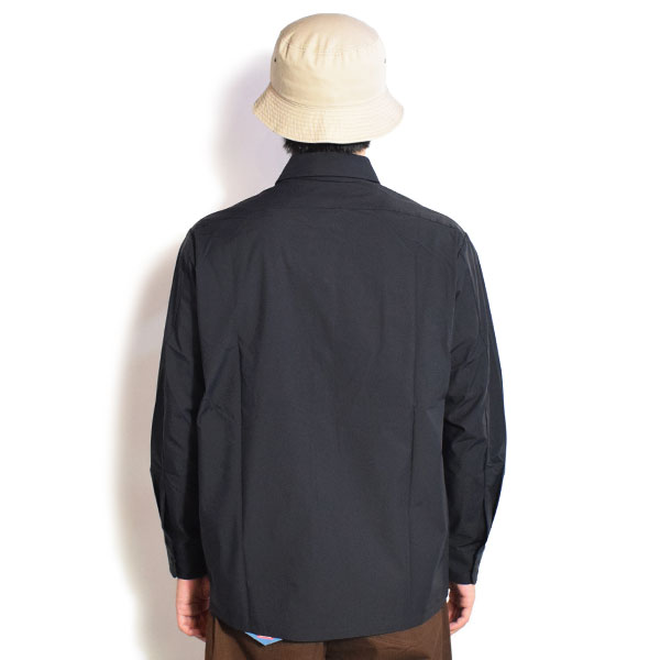 COOKMAN クックマン Long Sleeve Work Shirts Black -BLACK- メンズ シャツ 長袖 ワークシャツ アメリカ 西海岸 シェフウェア atftps