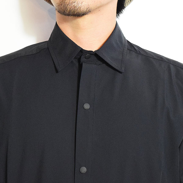 COOKMAN クックマン Long Sleeve Work Shirts Black -BLACK- メンズ シャツ 長袖 ワークシャツ アメリカ 西海岸 シェフウェア atftps