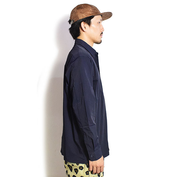 COOKMAN クックマン Long Sleeve Work Shirts Navy -NAVY- メンズ シャツ 長袖 ワークシャツ アメリカ 西海岸 シェフウェア atftps