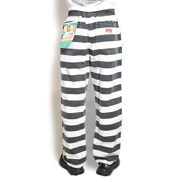 COOKMAN クックマン Chef Pants Semiwide11oz Washed Duck Canvas Border -BLACK- パンツ シェフパンツ セミワイド atfpts