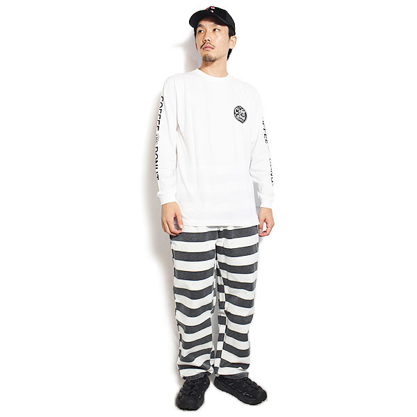 COOKMAN クックマン Chef Pants Semiwide11oz Washed Duck Canvas Border -BLACK- パンツ シェフパンツ セミワイド atfpts