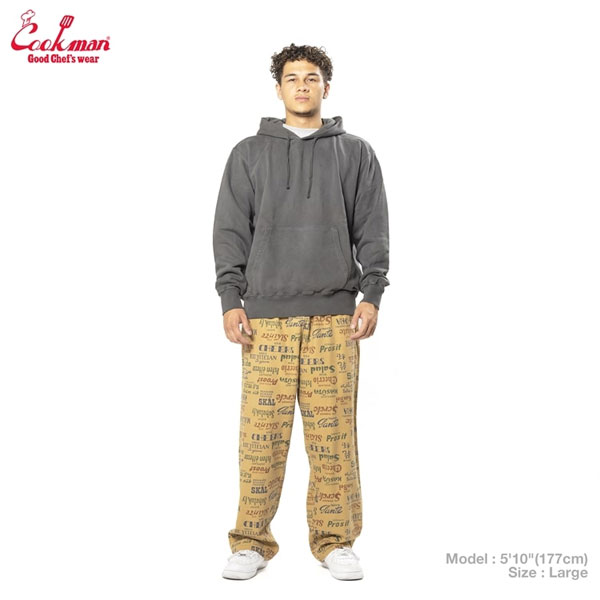 COOKMAN クックマン Chef Pants Semiwide Washed Duck Canvas Cheers -BEIGE- メンズ パンツ シェフパンツ セミワイド atfpts