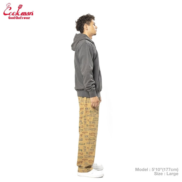 COOKMAN クックマン Chef Pants Semiwide Washed Duck Canvas Cheers -BEIGE- メンズ パンツ シェフパンツ セミワイド atfpts