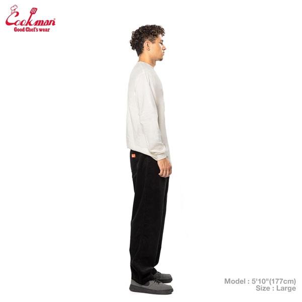 COOKMAN クックマン Carpenter's Pants Corduroy Black -BLACK- メンズ パンツ カーペンターズパンツ シェフパンツ atfpts