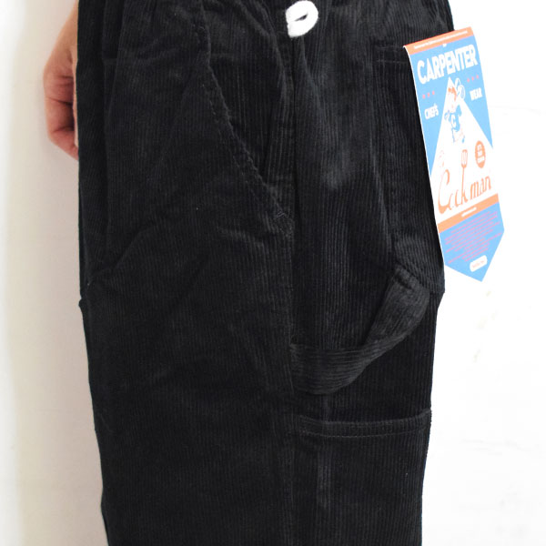 COOKMAN クックマン Carpenter's Pants Corduroy Black -BLACK- メンズ パンツ カーペンターズパンツ シェフパンツ atfpts