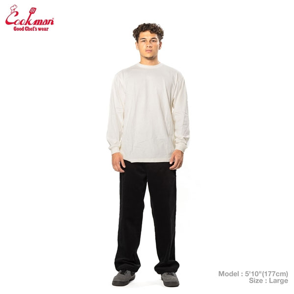 COOKMAN クックマン Carpenter's Pants Corduroy Black -BLACK- メンズ パンツ カーペンターズパンツ シェフパンツ atfpts