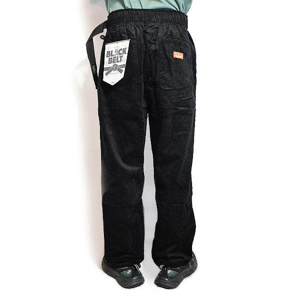 COOKMAN クックマン Chef Pants Semiwide Black Belt Corduroy Black -BLACK- メンズ パンツ シェフパンツ セミワイド atfpts