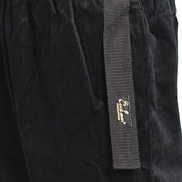 COOKMAN クックマン Chef Pants Semiwide Black Belt Corduroy Black -BLACK- メンズ パンツ シェフパンツ セミワイド atfpts