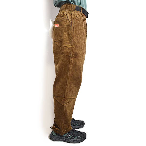 COOKMAN クックマン Chef Pants Semiwide Black Belt Corduroy Dark Brown -DARK BROWN- メンズ パンツ シェフパンツ atfpts