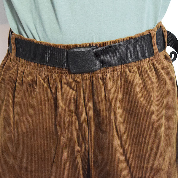 COOKMAN クックマン Chef Pants Semiwide Black Belt Corduroy Dark Brown -DARK BROWN- メンズ パンツ シェフパンツ atfpts