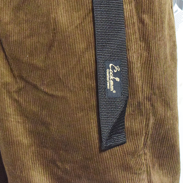 COOKMAN クックマン Chef Pants Semiwide Black Belt Corduroy Dark Brown -DARK BROWN- メンズ パンツ シェフパンツ atfpts