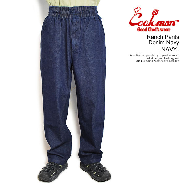 COOKMAN クックマン Ranch Pants Denim Navy -NAVY- メンズ パンツ ランチパンツ シェフパンツ イージーパンツ 送料無料 atfpts