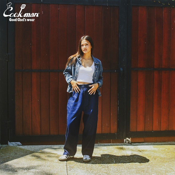 COOKMAN クックマン Ranch Pants Denim Navy -NAVY- メンズ パンツ ランチパンツ シェフパンツ イージーパンツ 送料無料 atfpts