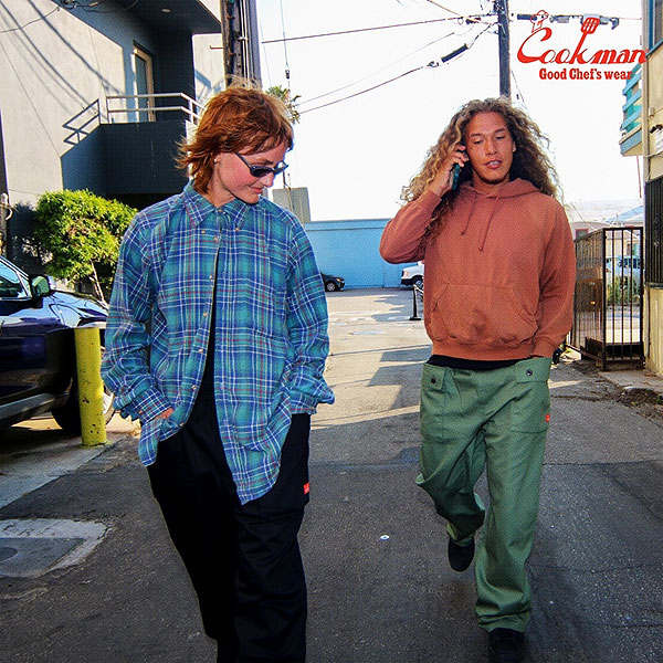 COOKMAN クックマン Monkey Pants Herringbone Black -BLACK- メンズ パンツ モンキーパンツ シェフパンツ ミリタリー atfpts