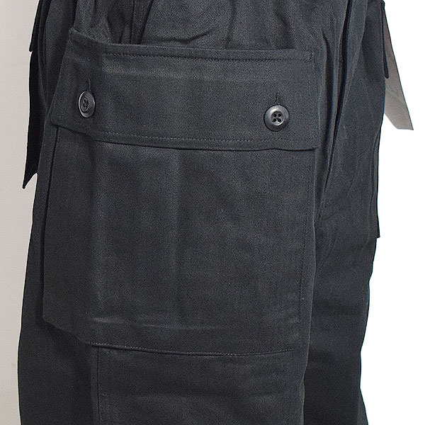 COOKMAN クックマン Monkey Pants Herringbone Black -BLACK- メンズ パンツ モンキーパンツ シェフパンツ ミリタリー atfpts
