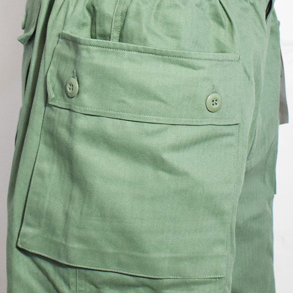 COOKMAN クックマン Monkey Pants Herringbone Olive -OLIVE GREEN- パンツ モンキーパンツ シェフパンツ ミリタリー atfpts