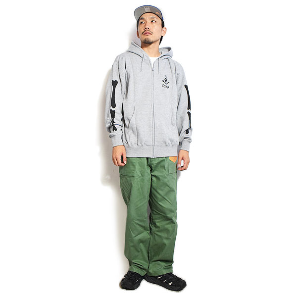 COOKMAN クックマン Monkey Pants Herringbone Olive -OLIVE GREEN- パンツ モンキーパンツ シェフパンツ ミリタリー atfpts