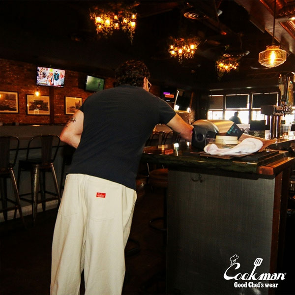 COOKMAN クックマン Ranch Pants Denim Natural -OFF WHITE- メンズ パンツ ランチパンツ シェフパンツ イージーパンツ atfpts