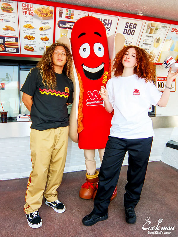 COOKMAN クックマン Chef Pants Semiwide Wienerschnitzel Side Line Beige -BEIGE- メンズ パンツ シェフパンツ セミワイド atfpts_10