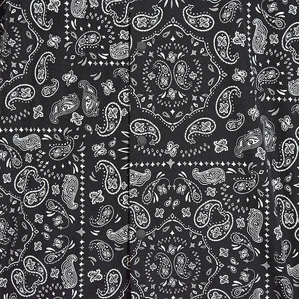 COOKMAN クックマン Work Shirts Short Sleeve Light Paisley Black -BLACK- メンズ シャツ 半袖 ワークシャツ アメリカ 西海岸 atftps_4