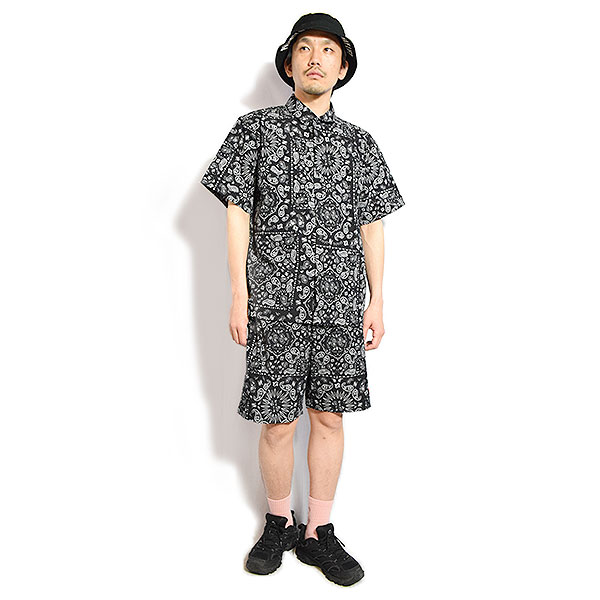 COOKMAN クックマン Work Shirts Short Sleeve Light Paisley Black -BLACK- メンズ シャツ 半袖 ワークシャツ アメリカ 西海岸 atftps_5