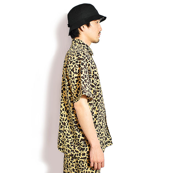 COOKMAN クックマン Work Shirts Short Sleeve Light Leopard Beige -BEIGE- メンズ シャツ 半袖 ワークシャツ アメリカ atftps_1