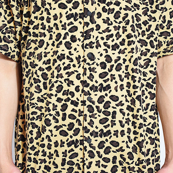 COOKMAN クックマン Work Shirts Short Sleeve Light Leopard Beige -BEIGE- メンズ シャツ 半袖 ワークシャツ アメリカ atftps_4