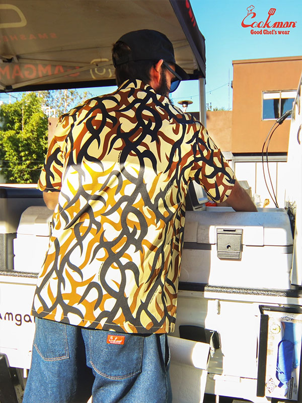 COOKMAN クックマン Work Shirts Short Sleeve Light Tribal Camo Beige -BEIGE- メンズ シャツ 半袖 ワークシャツ アメリカ atftps_10