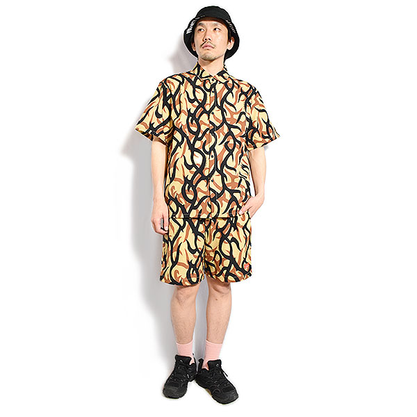 COOKMAN クックマン Work Shirts Short Sleeve Light Tribal Camo Beige -BEIGE- メンズ シャツ 半袖 ワークシャツ アメリカ atftps_5
