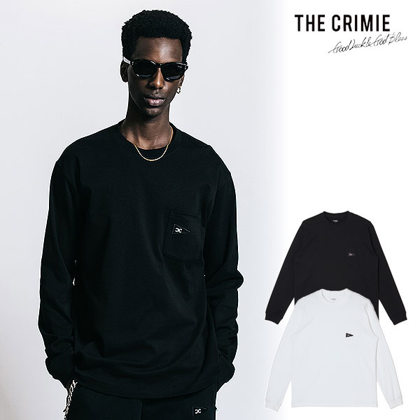 2026 春夏 先行予約 2月中旬〜下旬入荷予定 CRIMIE クライミー FLAG LOGO POCKET LONG SLEEVE T SHIRT Tシャツ atftps