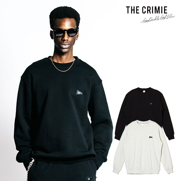 2026 春夏 先行予約 2月中旬〜下旬入荷予定 CRIMIE クライミー FLAG LOGO CREW NECK SWEAT スウェット キャンセル不可 atftps