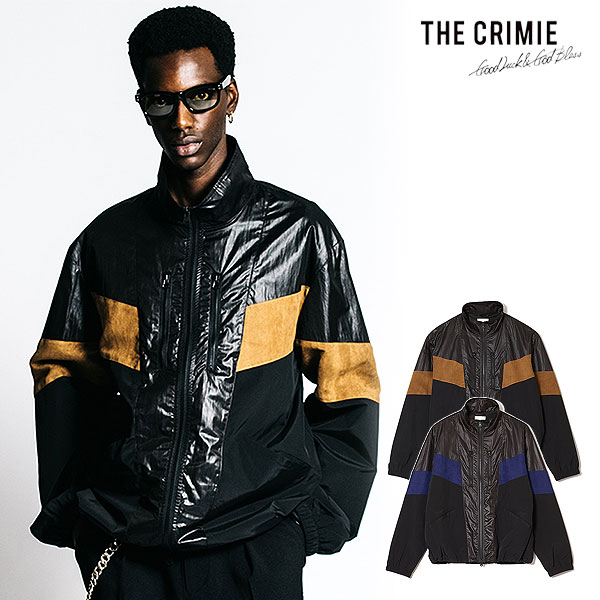 2026 春夏 先行予約 2月中旬〜下旬入荷予定 CRIMIE クライミー HYBRID TRACK JACKET - LUX FAKE SUEDE PANEL ジャケット