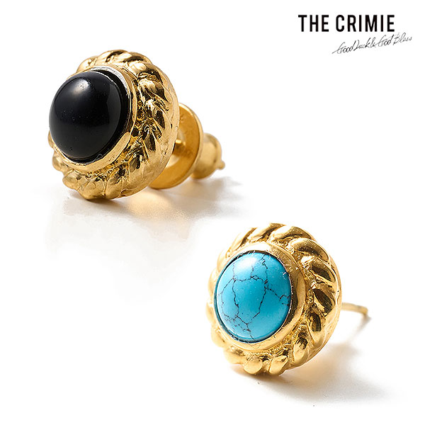 CRIMIE クライミー STONE SILVER PIERCE 24KPD ピアス atfacc