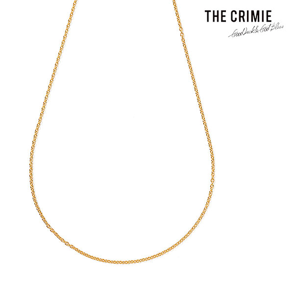 2026 春夏 先行予約 2月中旬〜下旬入荷予定 CRIMIE クライミー FINE SLIM CHAIN NECKLACE 24KDP 38-45cm ネックレス atfacc