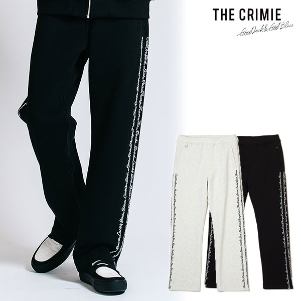 2026 春夏 先行予約 2月中旬〜下旬入荷予定 CRIMIE クライミー SCRIPT DOUBLE-LINE CHAIN STITCH SWEAT PANTS パンツ atfpts 21,450円