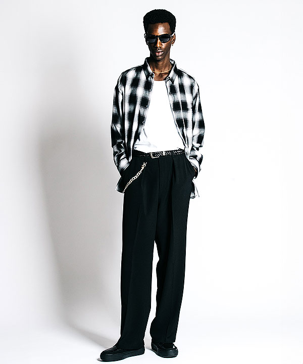 2026 春夏 先行予約 2月中旬〜下旬入荷予定 CRIMIE クライミー OMBRE CHECK B.D L/S WIDE SHIRT シャツ キャンセル不可 atftps 2026 春夏 先行予約 2月中旬〜下旬入荷予定 CRIMIE クライミー OMBRE CHECK B.D L/S WIDE SHIRT シャツ キャンセル不可 atftps