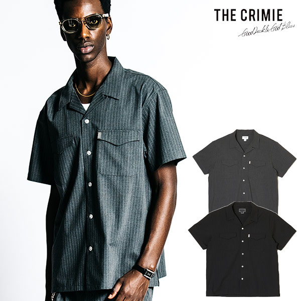 2026 春夏 先行予約 4月上旬〜中旬入荷予定 CRIMIE クライミー TAILORED S/S SHIRT - PIN STRIPE EASY CARE シャツ atftps