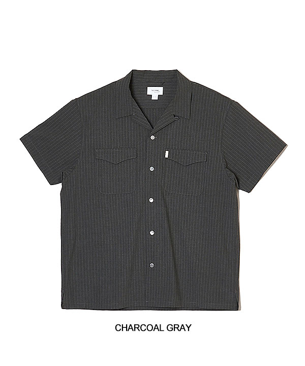 2026 春夏 先行予約 4月上旬〜中旬入荷予定 CRIMIE クライミー TAILORED S/S SHIRT - PIN STRIPE EASY CARE シャツ atftps_18