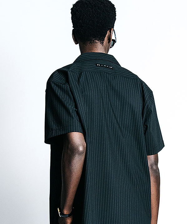 2026 春夏 先行予約 4月上旬〜中旬入荷予定 CRIMIE クライミー TAILORED S/S SHIRT - PIN STRIPE EASY CARE シャツ atftps_6