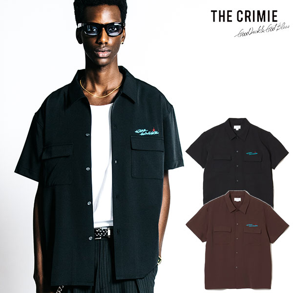 2026 春夏 先行予約 4月上旬〜中旬入荷予定 CRIMIE クライミー GLGB EMBROIDERY S/S SHIRT - EASY CARE シャツ 送料無料 atftps