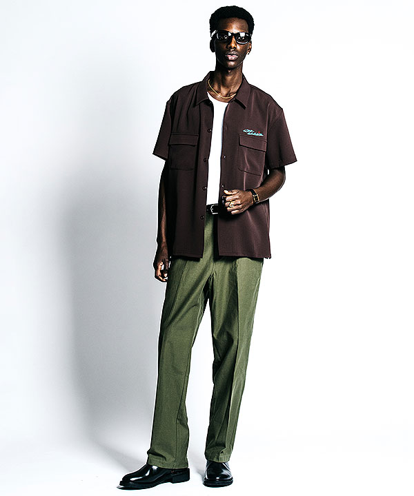 2026 春夏 先行予約 4月上旬〜中旬入荷予定 CRIMIE クライミー GLGB EMBROIDERY S/S SHIRT - EASY CARE シャツ 送料無料 atftps_10