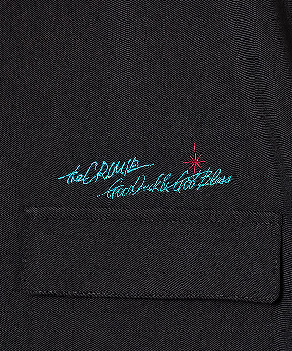 2026 春夏 先行予約 4月上旬〜中旬入荷予定 CRIMIE クライミー GLGB EMBROIDERY S/S SHIRT - EASY CARE シャツ 送料無料 atftps_14