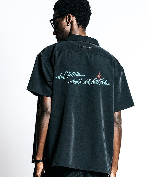 2026 春夏 先行予約 4月上旬〜中旬入荷予定 CRIMIE クライミー GLGB EMBROIDERY S/S SHIRT - EASY CARE シャツ 送料無料 atftps_2