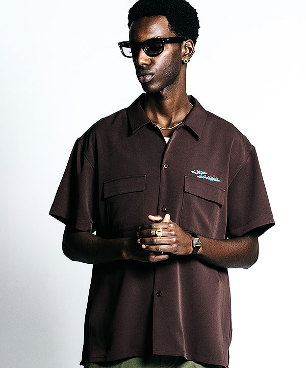 2026 春夏 先行予約 4月上旬〜中旬入荷予定 CRIMIE クライミー GLGB EMBROIDERY S/S SHIRT - EASY CARE シャツ 送料無料 atftps_5