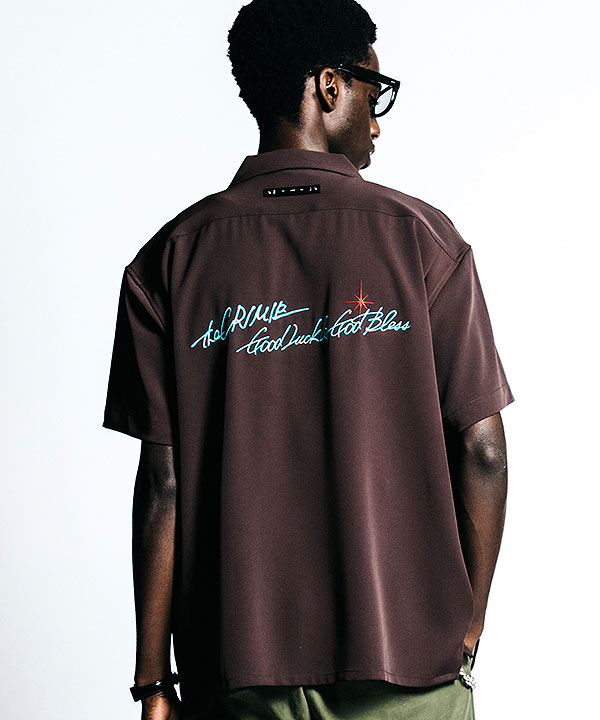 2026 春夏 先行予約 4月上旬〜中旬入荷予定 CRIMIE クライミー GLGB EMBROIDERY S/S SHIRT - EASY CARE シャツ 送料無料 atftps_7