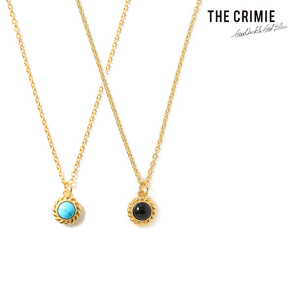 メーカー取り寄せ対応 CRIMIE クライミー STONE SILVER NECKLACE 24KDP ネックレス 送料無料 キャンセル不可 atfacc