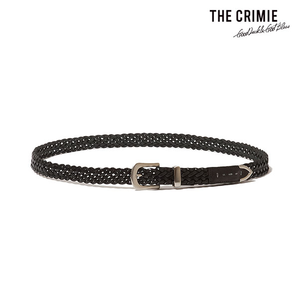 CRIMIE クライミー LEATHER WOVEN BELT メンズ ベルト 編み込みベルト レザーベルト カウレザー 送料無料 ストリート atfacc